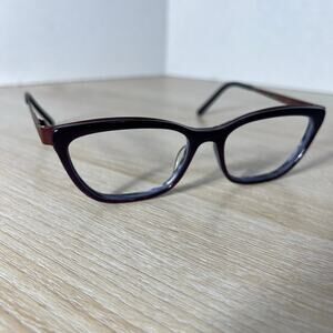 Bevel 2530 Christina PM Eyeglasses Purple Cat Eye Frames 53-16 Japan